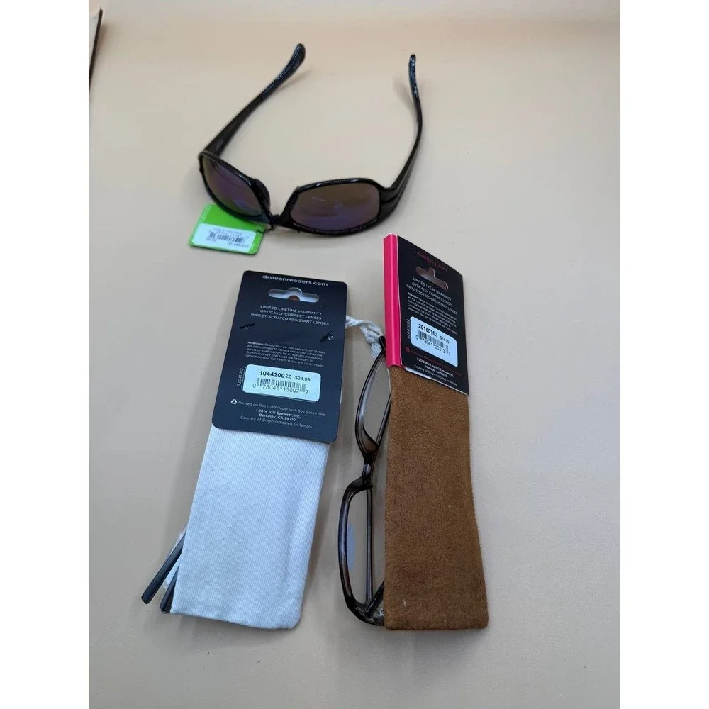 Lot of 3  ICU Eyewear Tech Reading Glasses/Wink Reading‎ Glasses/ SC Sunglasses